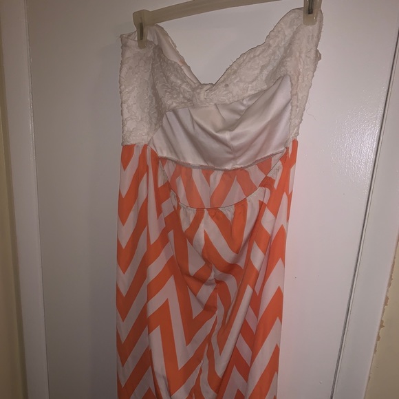 Strapless back open summer dress - Picture 3 of 3